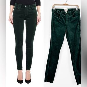 L’agence Marguerite High Rise Skinny Pant Jeans in Evergreen 28 or 6